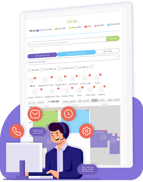 Phần mềm quản lý lịch hẹn thẩm mỹ viện